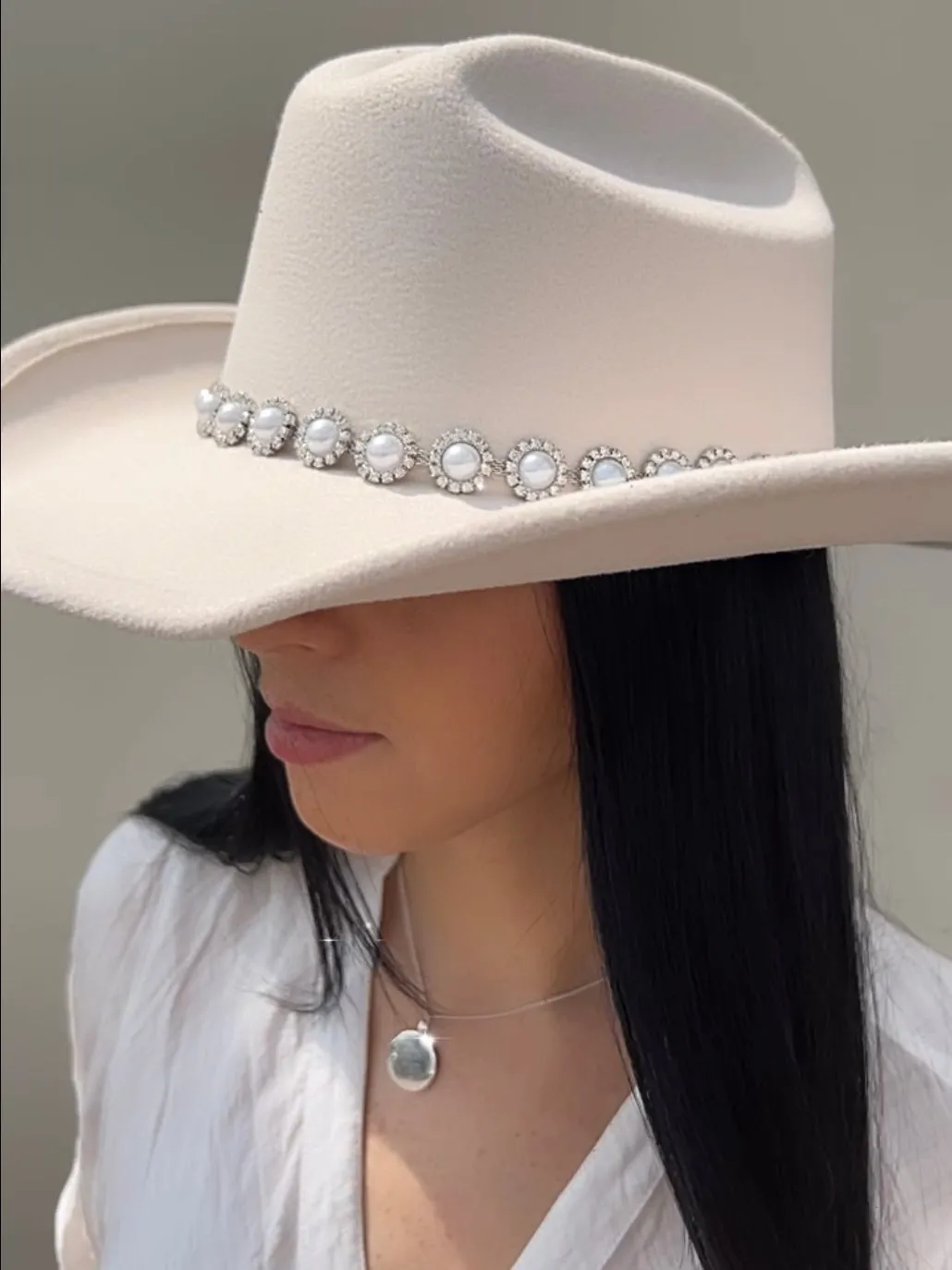 27 Pearl & Rhinestone Cowboy Hat