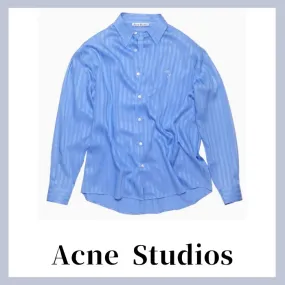 Acne Studios  |Stripes Long Sleeves Designers Shirts