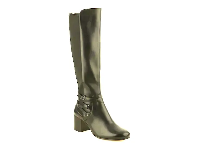 ADRIENNE VITTADINI Women's • Gavin• Tall Boot - Black Leather - 6M