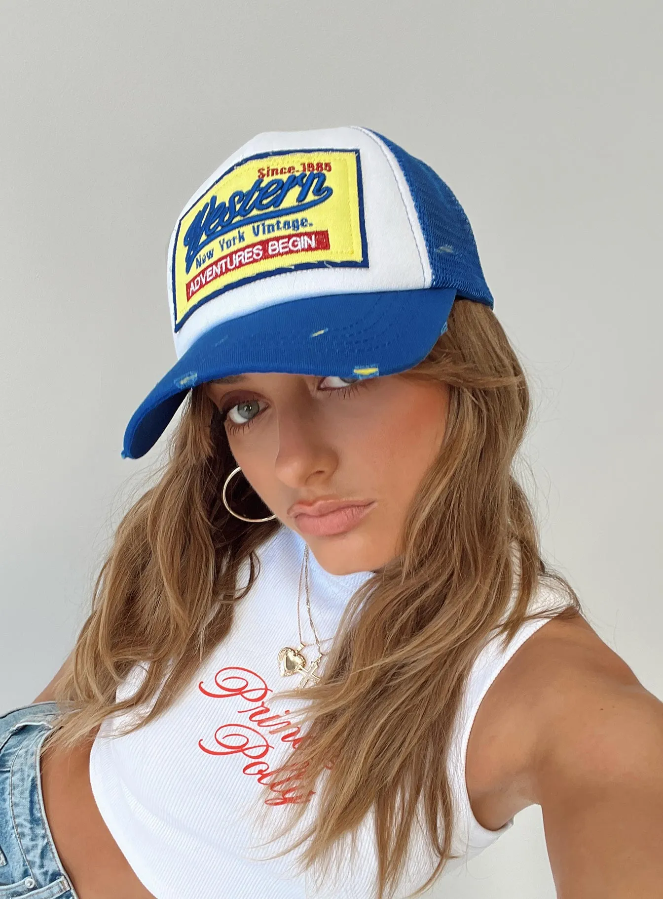 Adventures Trucker Hat Blue