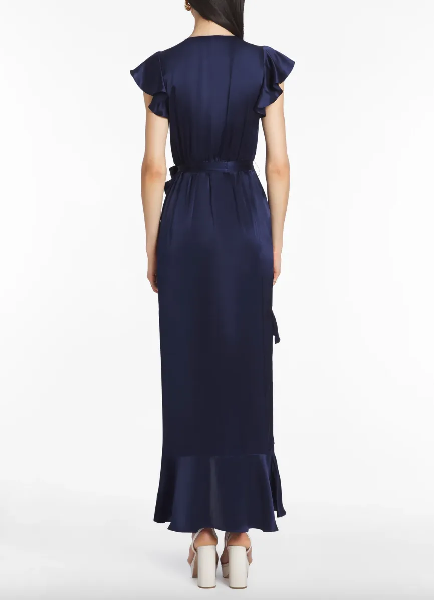 AMANDA UPRICHARD JOHANNA SILK MAXI DRESS