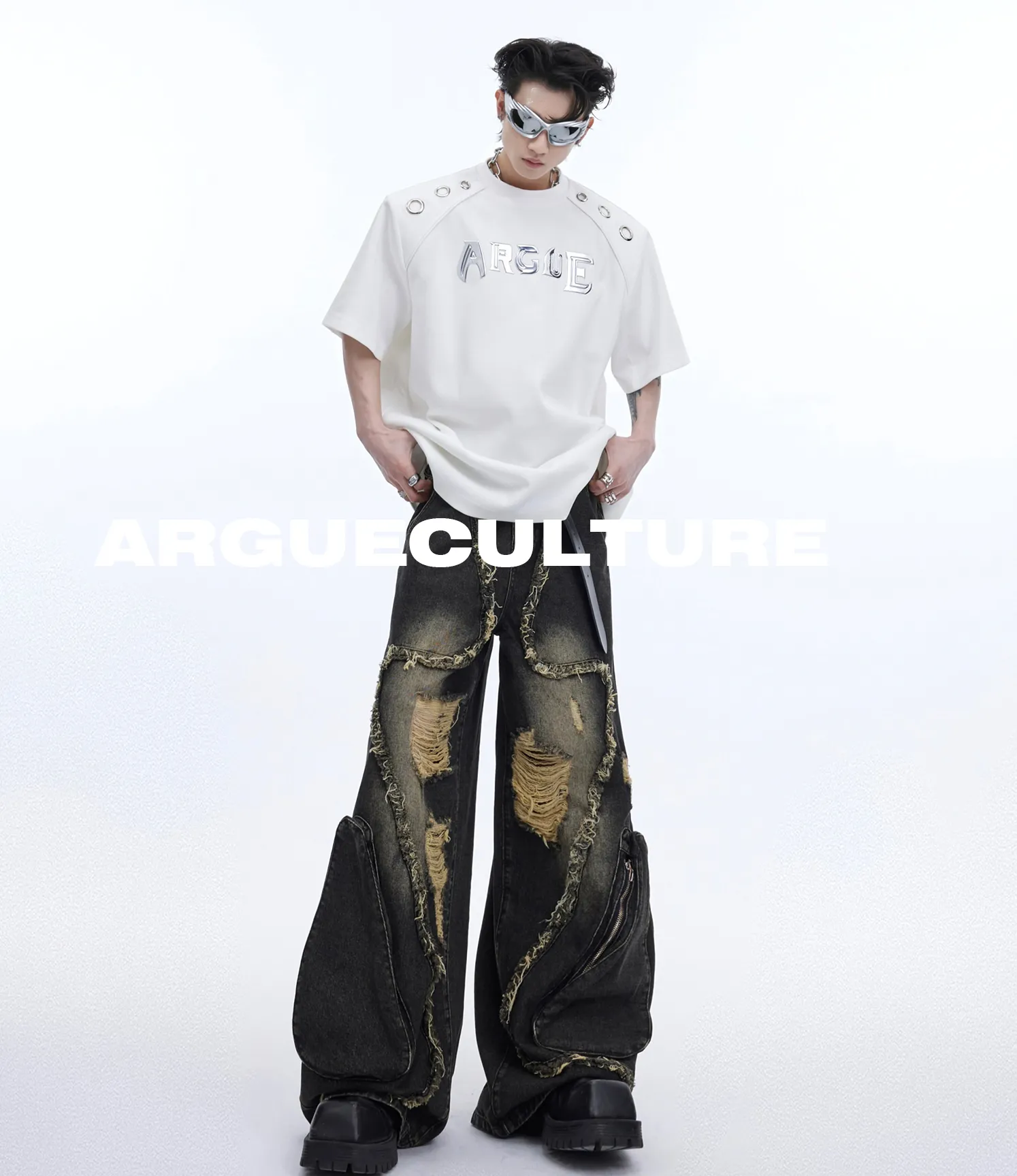 Argue Culture  |Crew Neck Pullovers Street Style Plain Other Animal Patterns