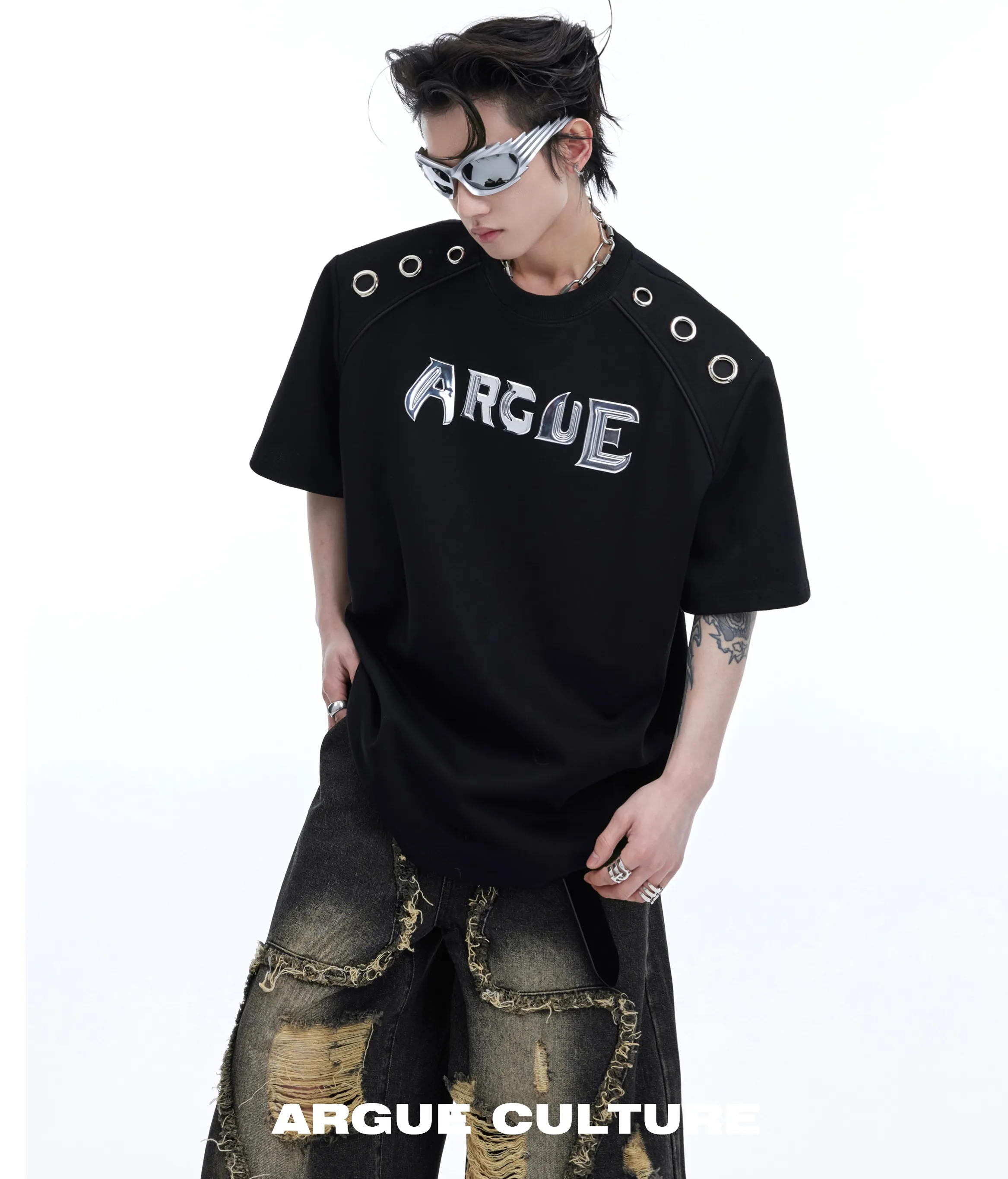 Argue Culture  |Crew Neck Pullovers Street Style Plain Other Animal Patterns