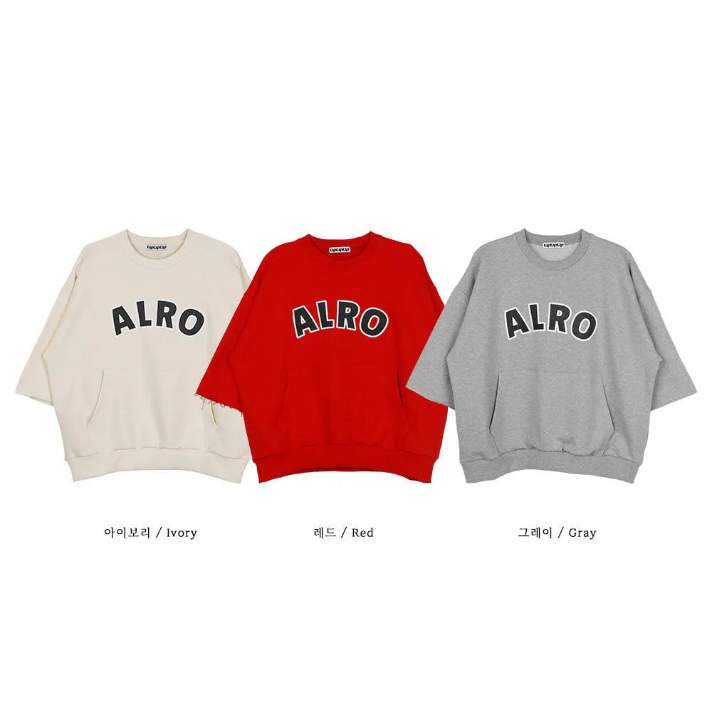 ASCLO  |Crew Neck Pullovers Unisex Sweat Street Style U-Neck Cotton