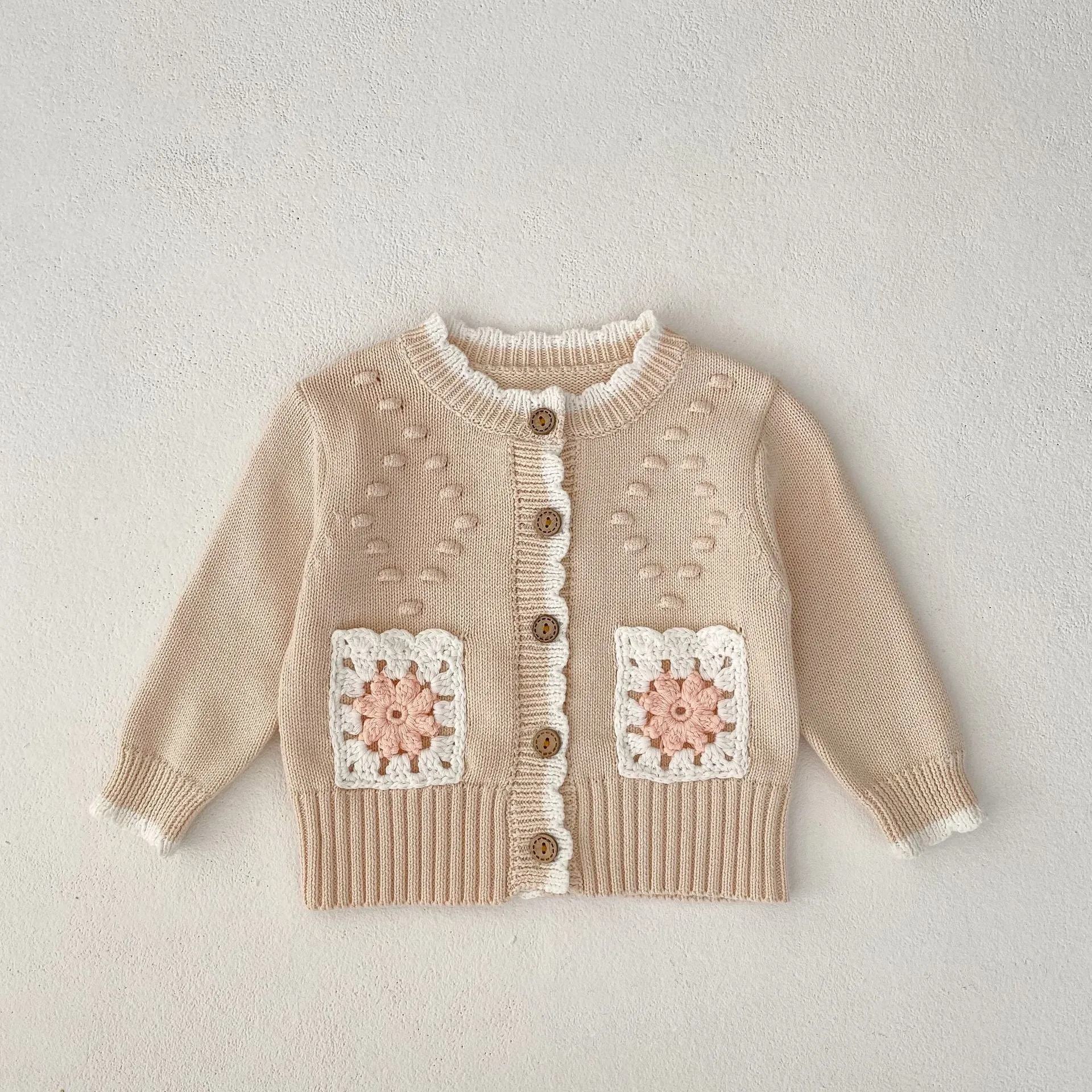 Baby Kid Girls Flower Cardigan Wholesale 23082889