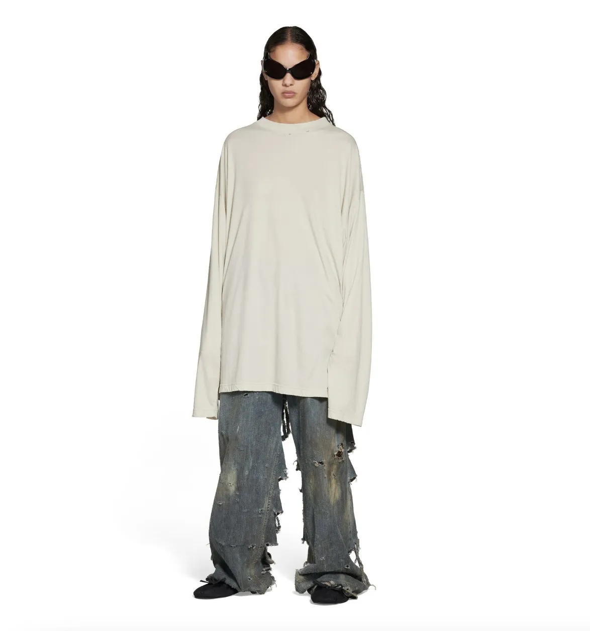 BALENCIAGA  |Crew Neck Pullovers Unisex Street Style Collaboration