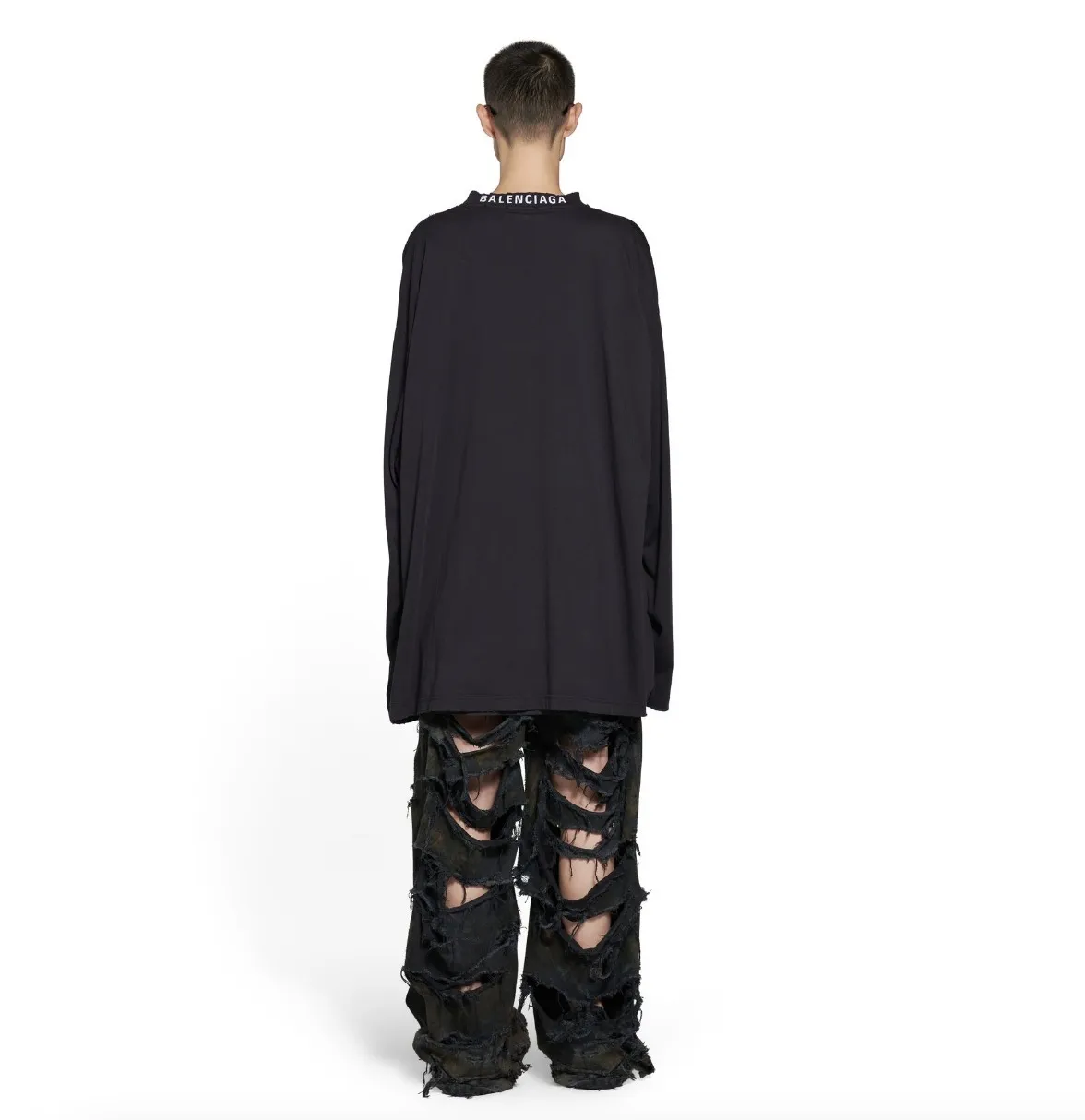 BALENCIAGA  |Crew Neck Pullovers Unisex Street Style Collaboration