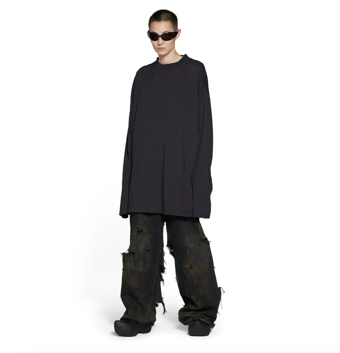 BALENCIAGA  |Crew Neck Pullovers Unisex Street Style Collaboration