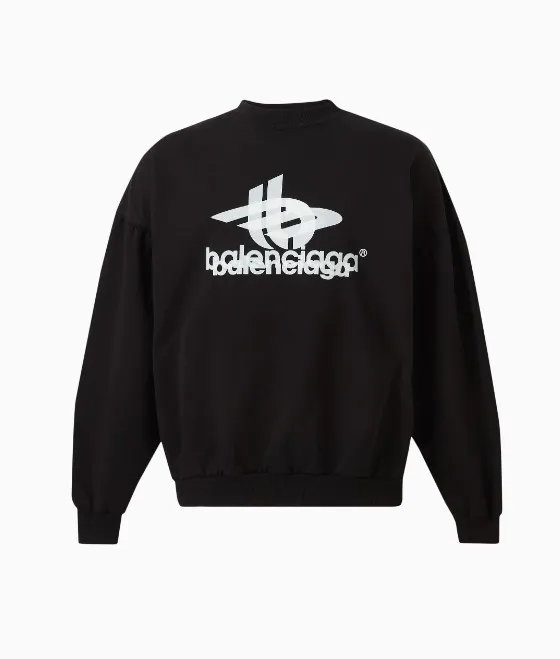 BALENCIAGA  |Crew Neck Pullovers Unisex Street Style Long Sleeves Plain