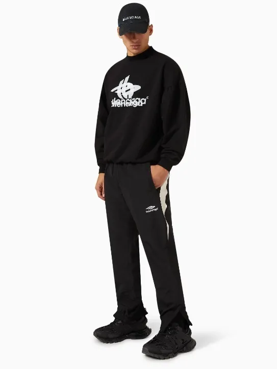 BALENCIAGA  |Crew Neck Pullovers Unisex Street Style Long Sleeves Plain