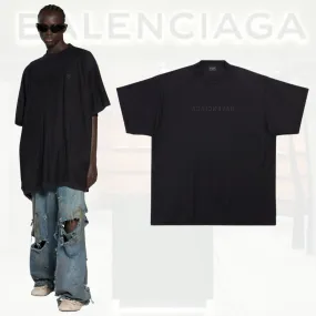 BALENCIAGA  |Crew Neck Pullovers Unisex Street Style U-Neck Plain Cotton