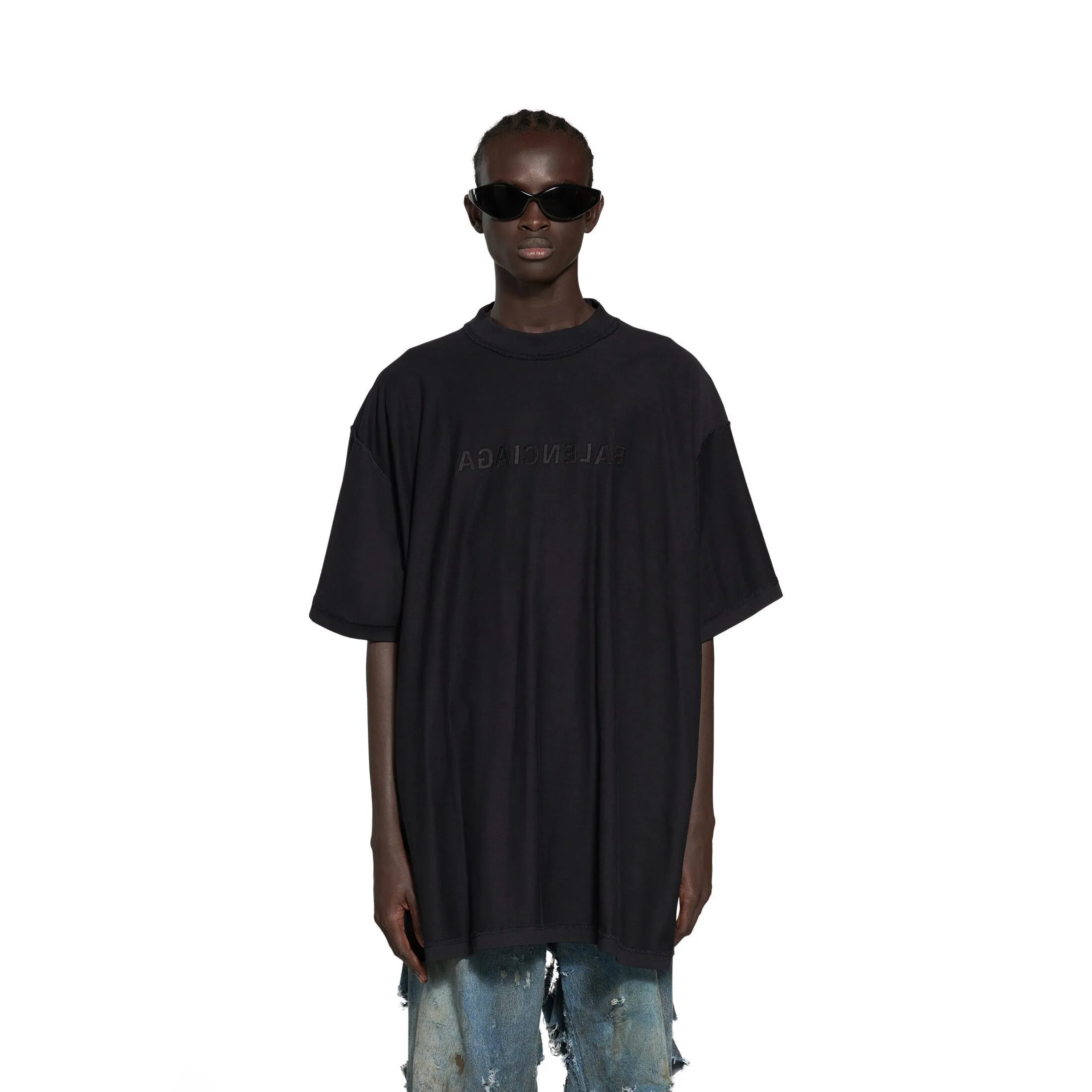 BALENCIAGA  |Crew Neck Pullovers Unisex Street Style U-Neck Plain Cotton