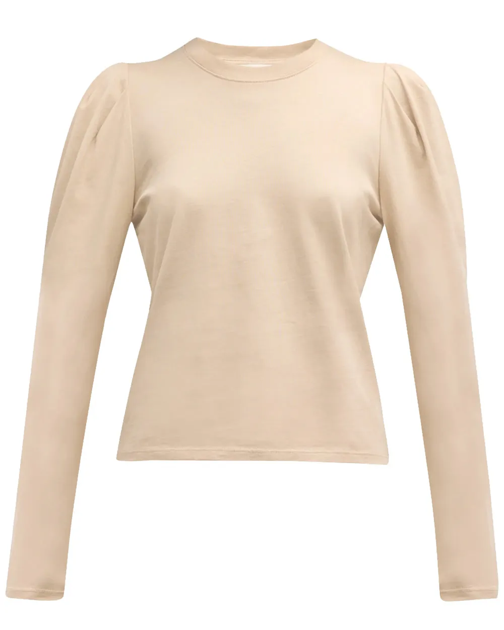 Beige Draped Femme Tee