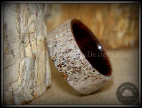 Bentwood Ring - The Hunter Antler on Snakewood