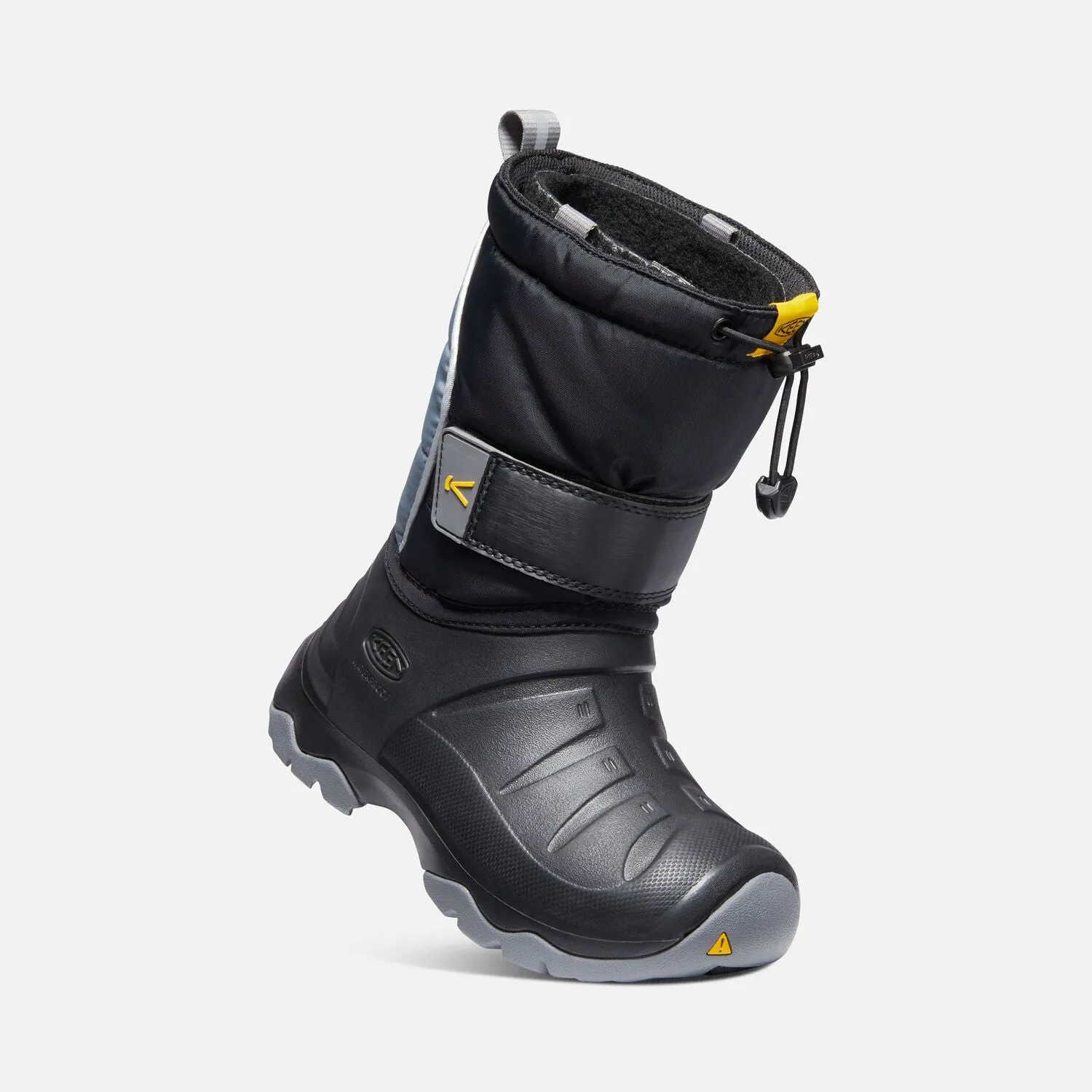 Big Kid's Keen Lumi II Waterproof Boot Color: Black/ Steel Grey