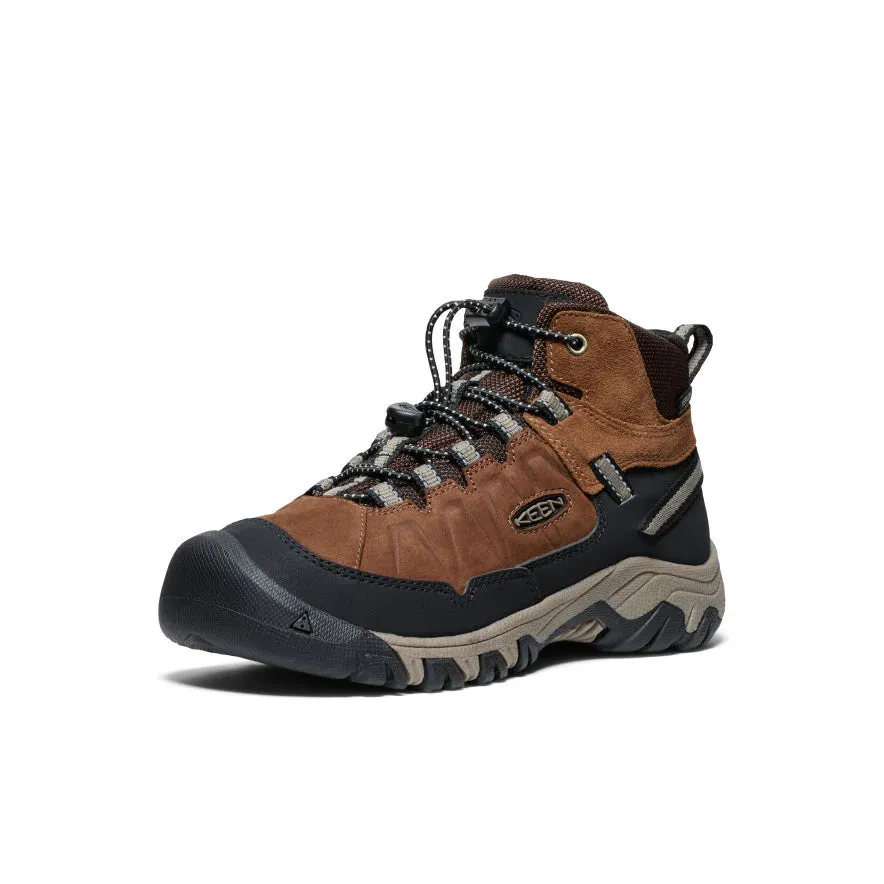 Big Kid's Keen Targhee IV Waterproof Hiking Boot Color: Bison/Brindle