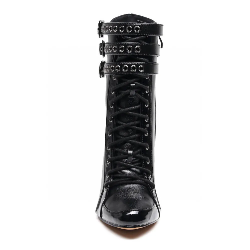 Boyz Boot - Black Vegan Leather - Street Sole