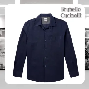 BRUNELLO CUCINELLI  |Linen Long Sleeves Bridal Shirts