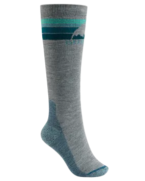 Burton Women's Emblem Midweight Socks - Gray Heather