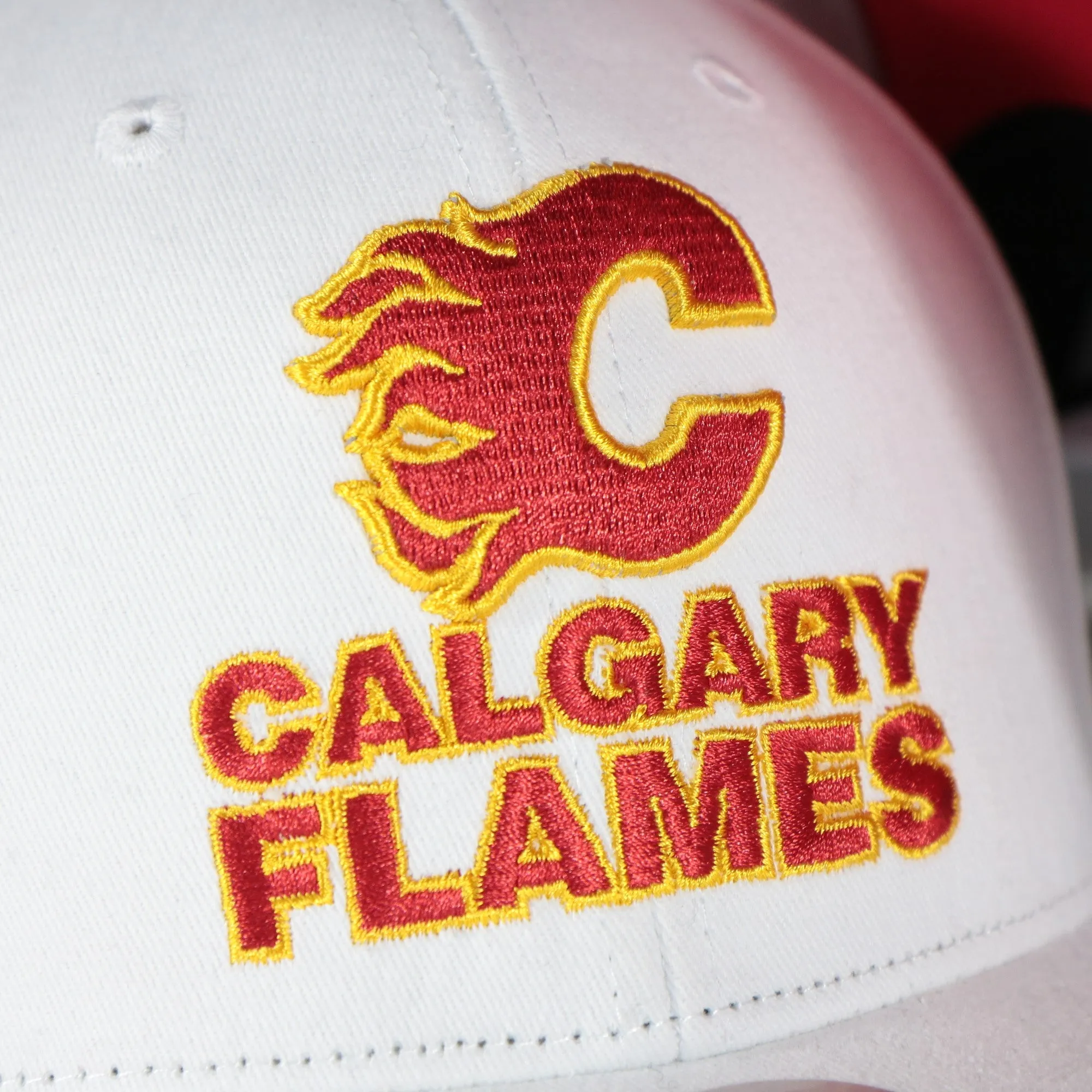 Calgary Flames NHL All in Pro Red Bottom | White Snapback Hat