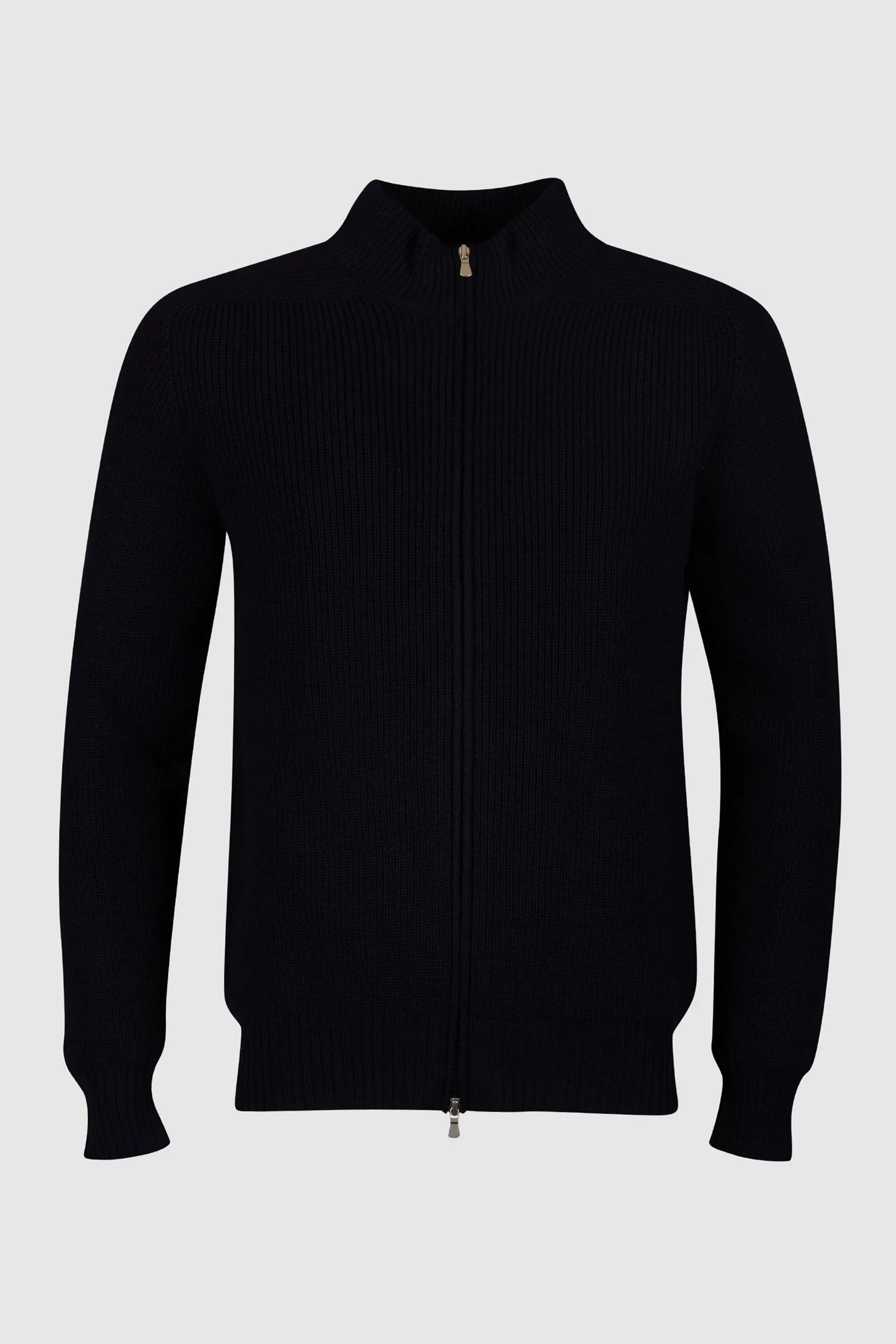 Cardigan full zip in Rain Wool