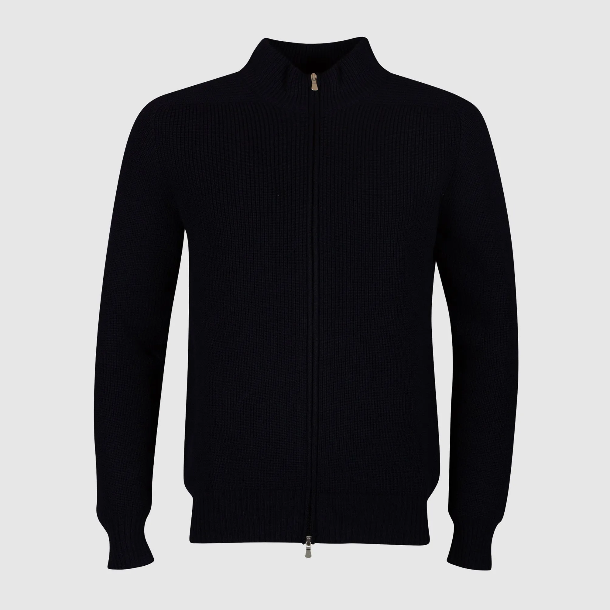 Cardigan full zip in Rain Wool