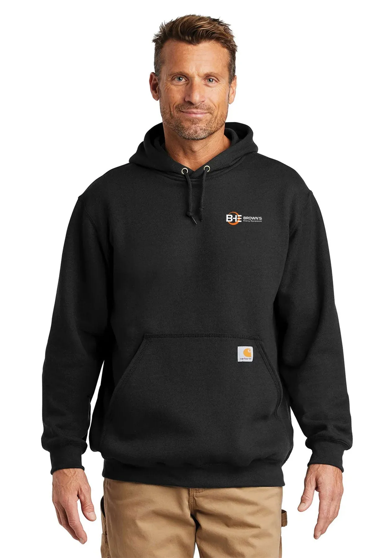 Carhartt Midweight Hoodie, Black [Brown's Heavy Equipment, Inc.]