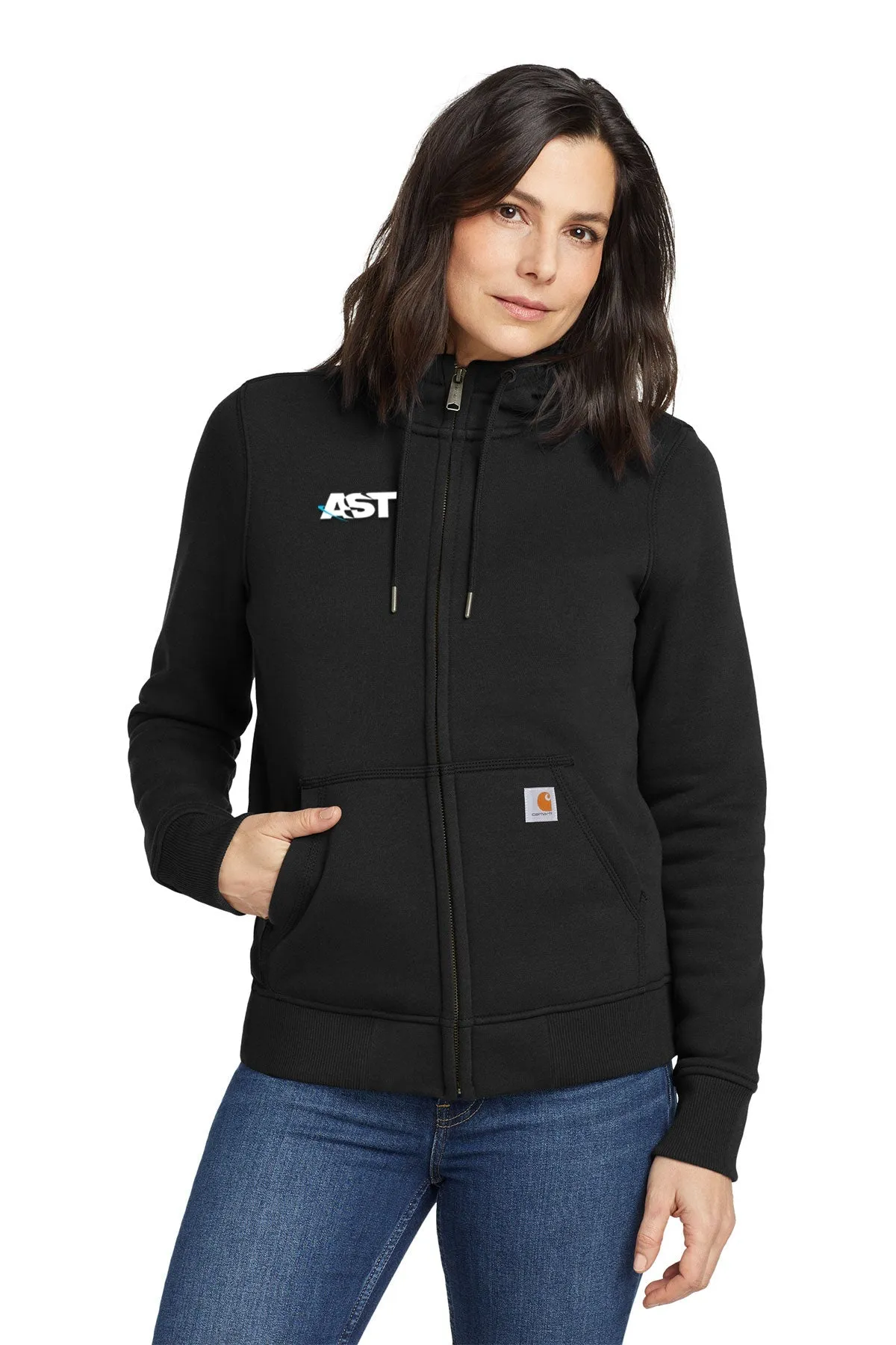 Carhartt Womens Clarksburg Full-Zip Hoodie, Black [AST]