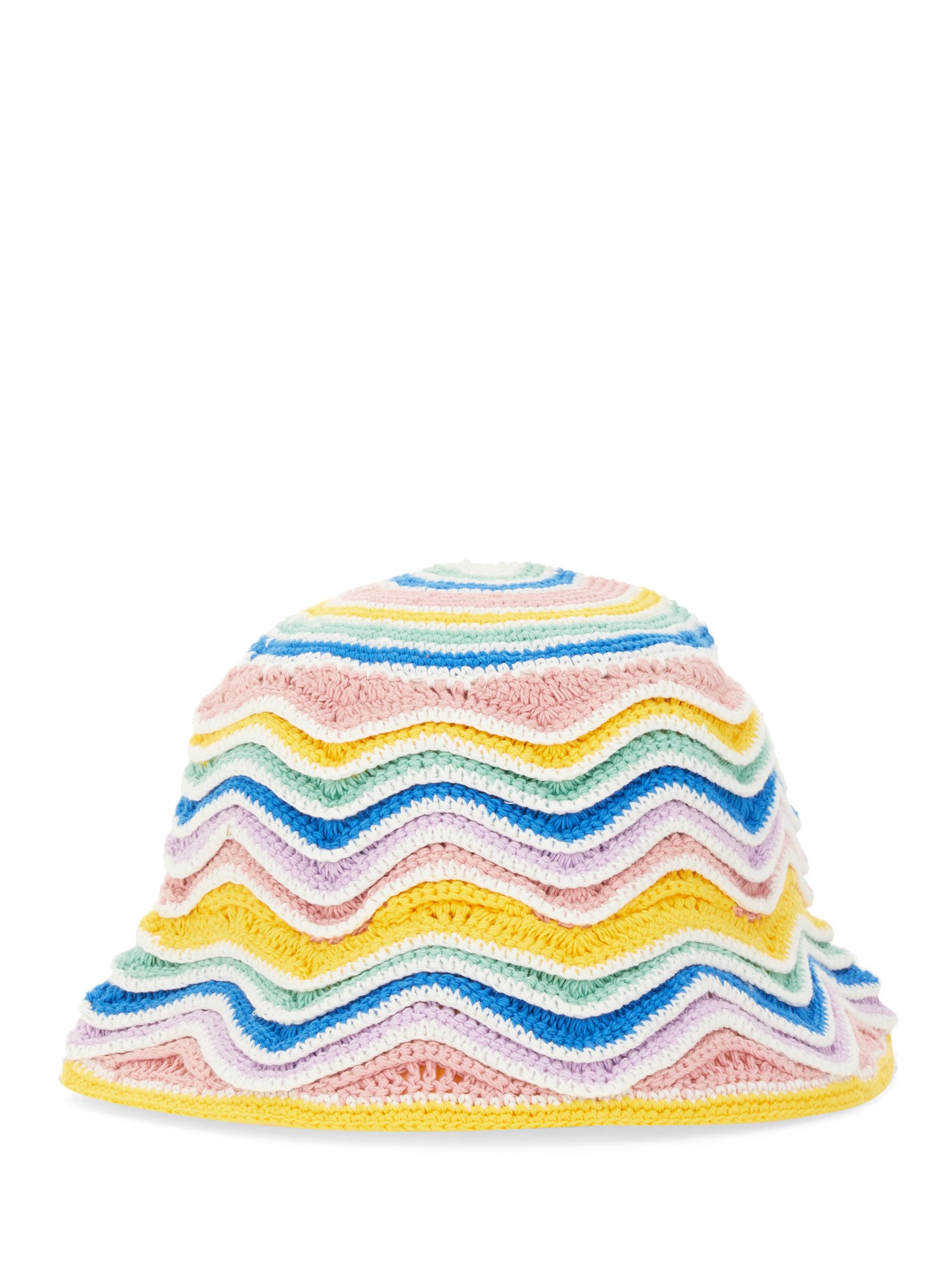 CASABLANCA    COTTON CROCHET WAVE BUCKET HAT