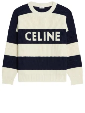 CELINE  |Unisex Long Sleeves Cotton Logo Luxury Sweaters