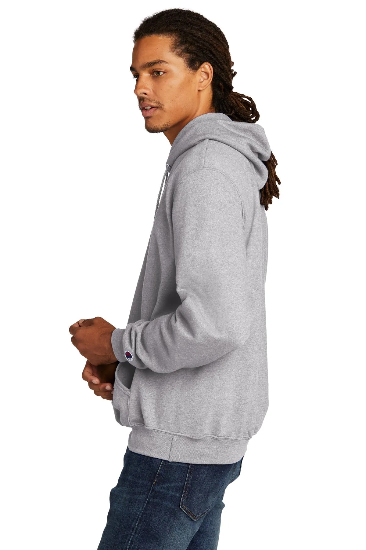 Champion Eco Fleece Pullover Hoodie, Light Steel