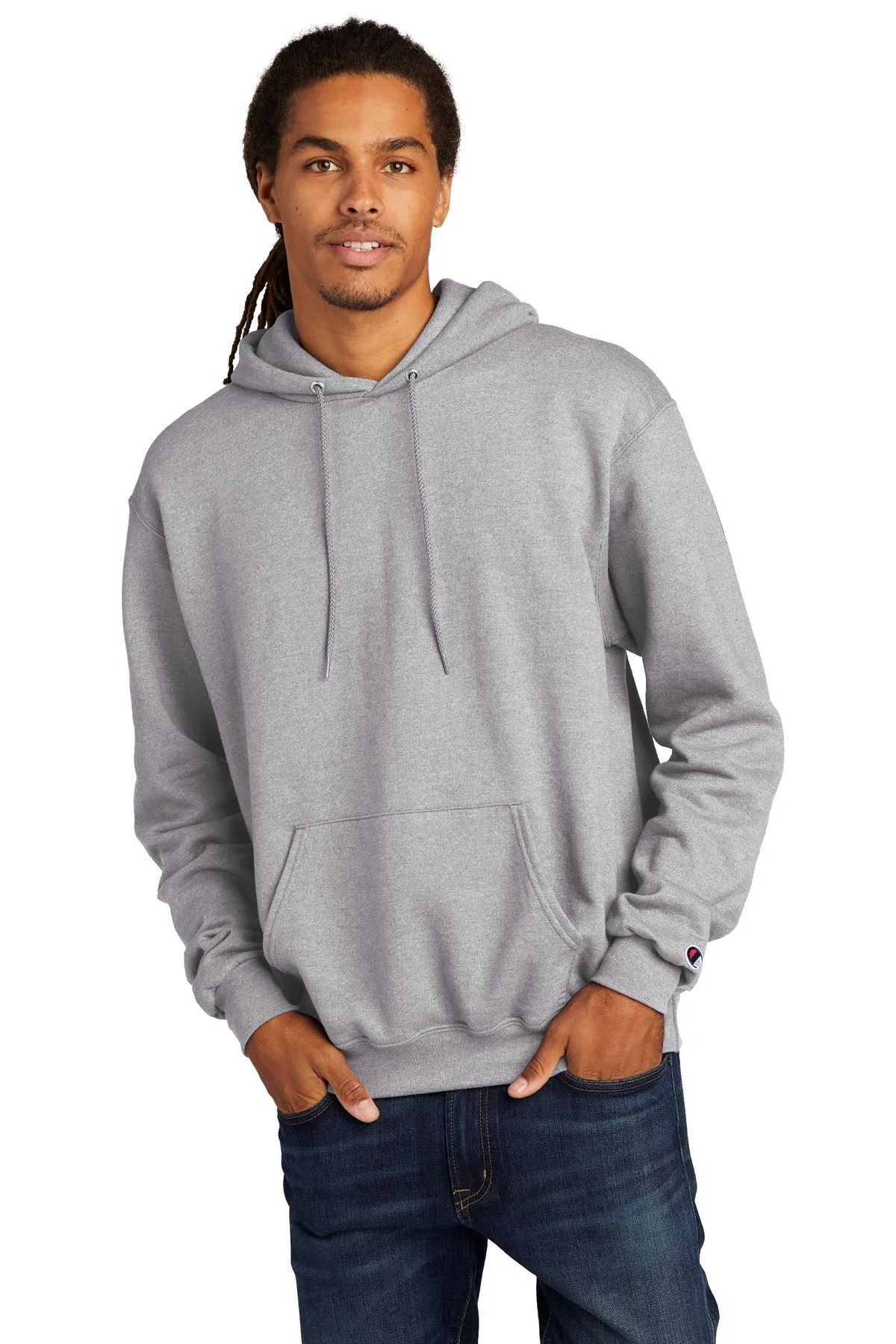 Champion Eco Fleece Pullover Hoodie, Light Steel