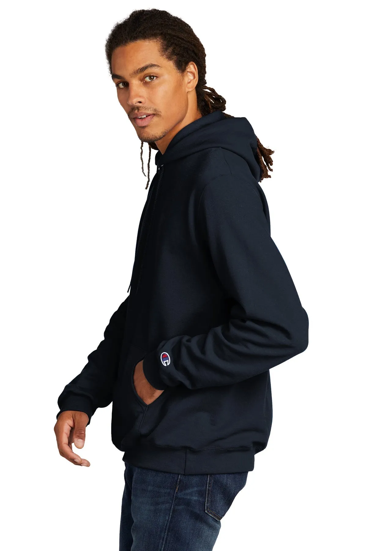 Champion Eco Fleece Pullover Hoodie, Navy