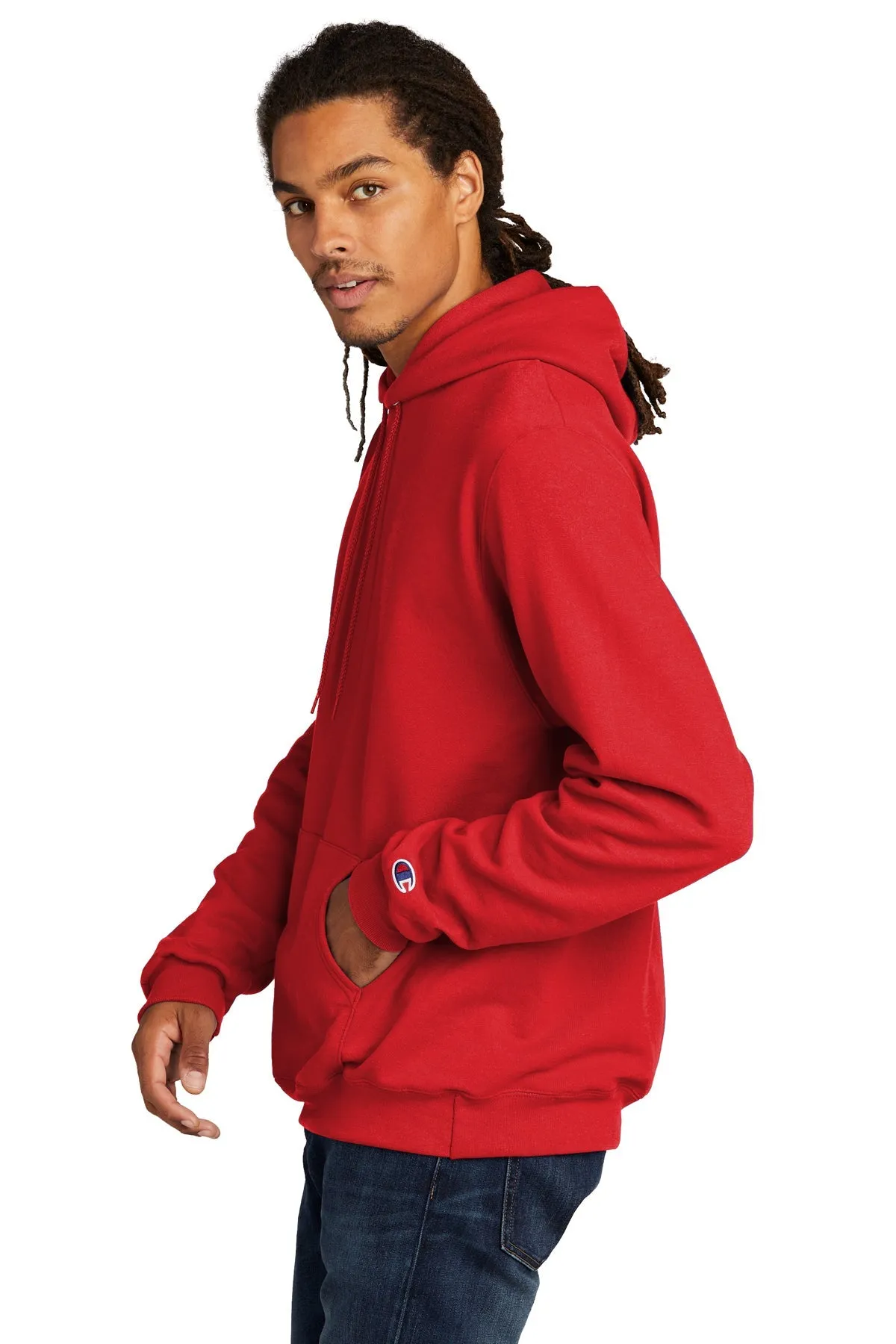 Champion Eco Fleece Pullover Hoodie, Scarlet