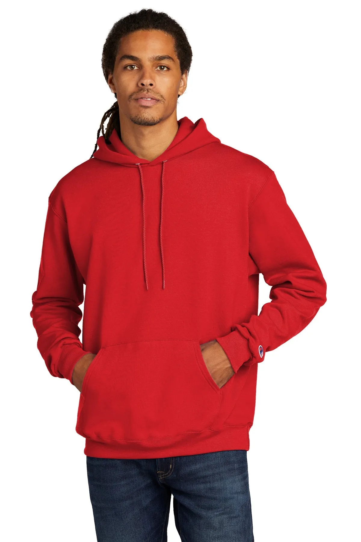 Champion Eco Fleece Pullover Hoodie, Scarlet