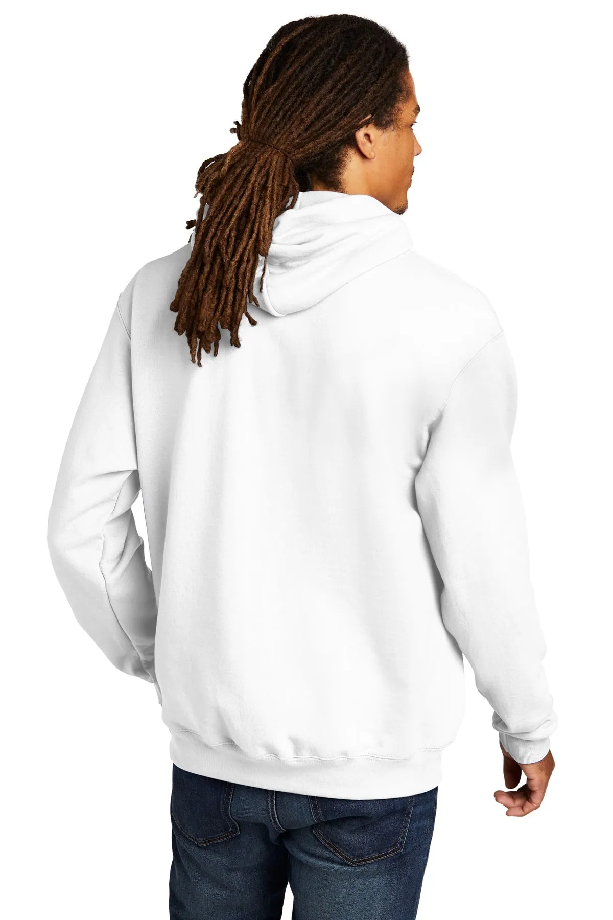 Champion Eco Fleece Pullover Hoodie, White