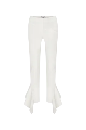 Charvi - Trousers With Stitching And Ruffles