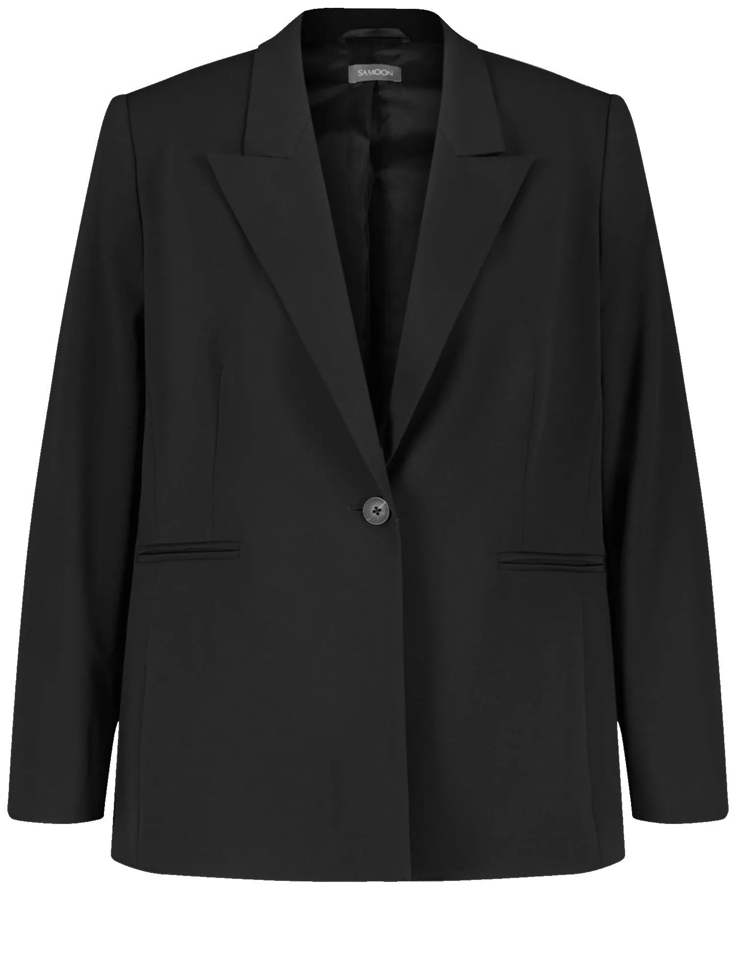 Classic blazer with piped pockets