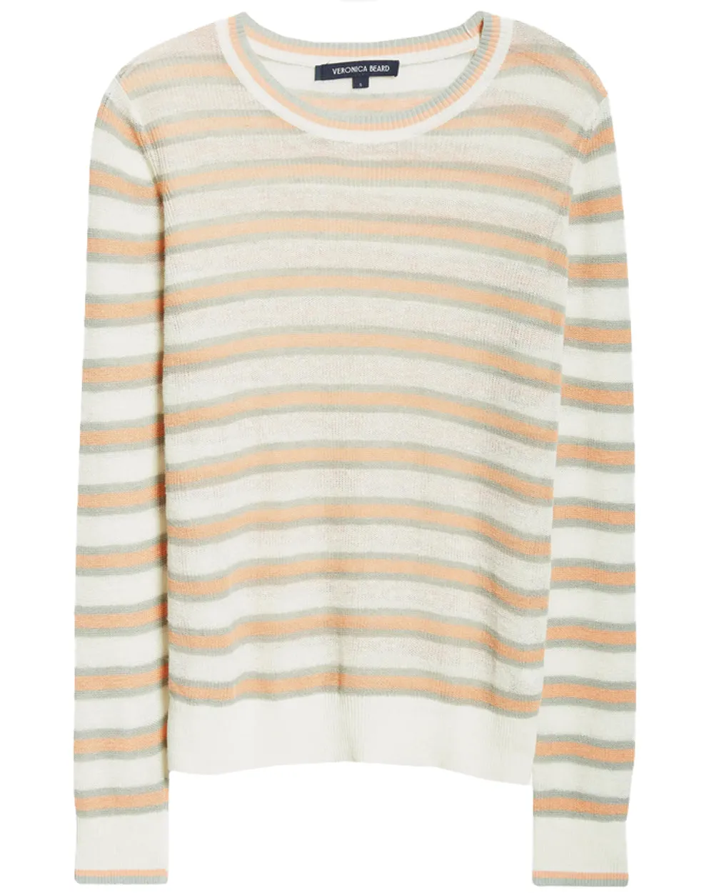 Coral Stripe Magellan Pullover