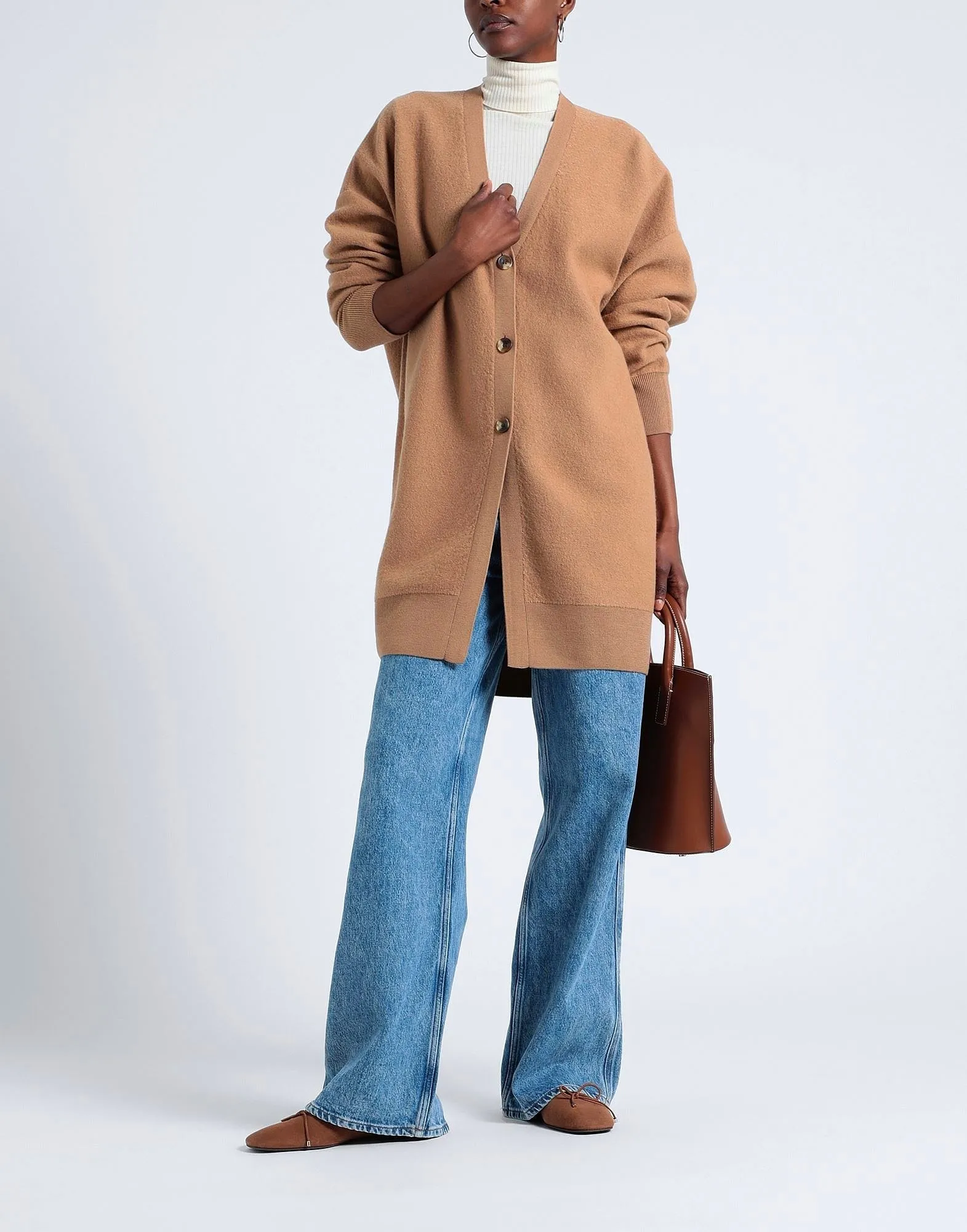 COS  |Casual Style Wool Long Sleeves Plain Cardigans