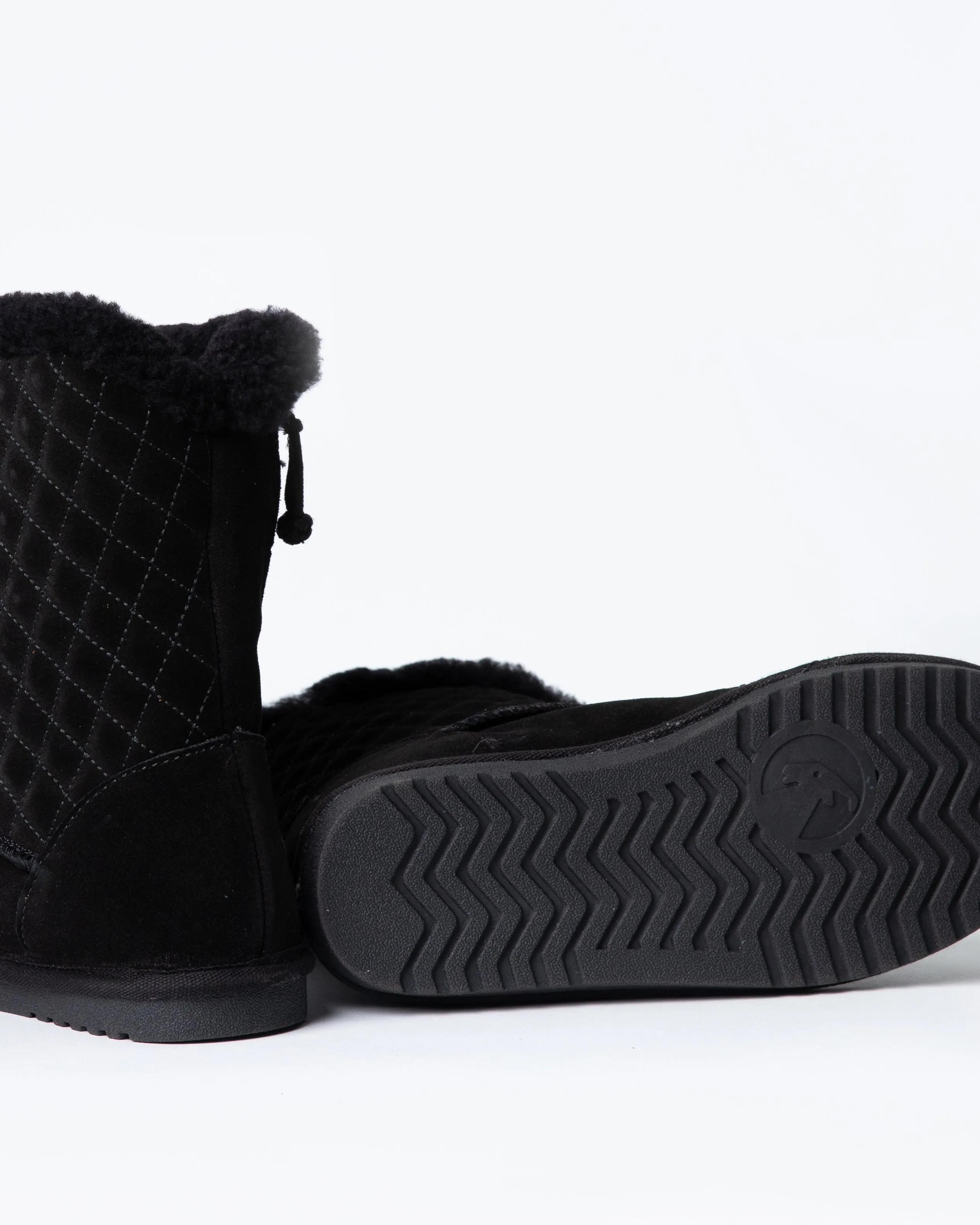 Cozy Boot Lux (Kids) - Black Quilt