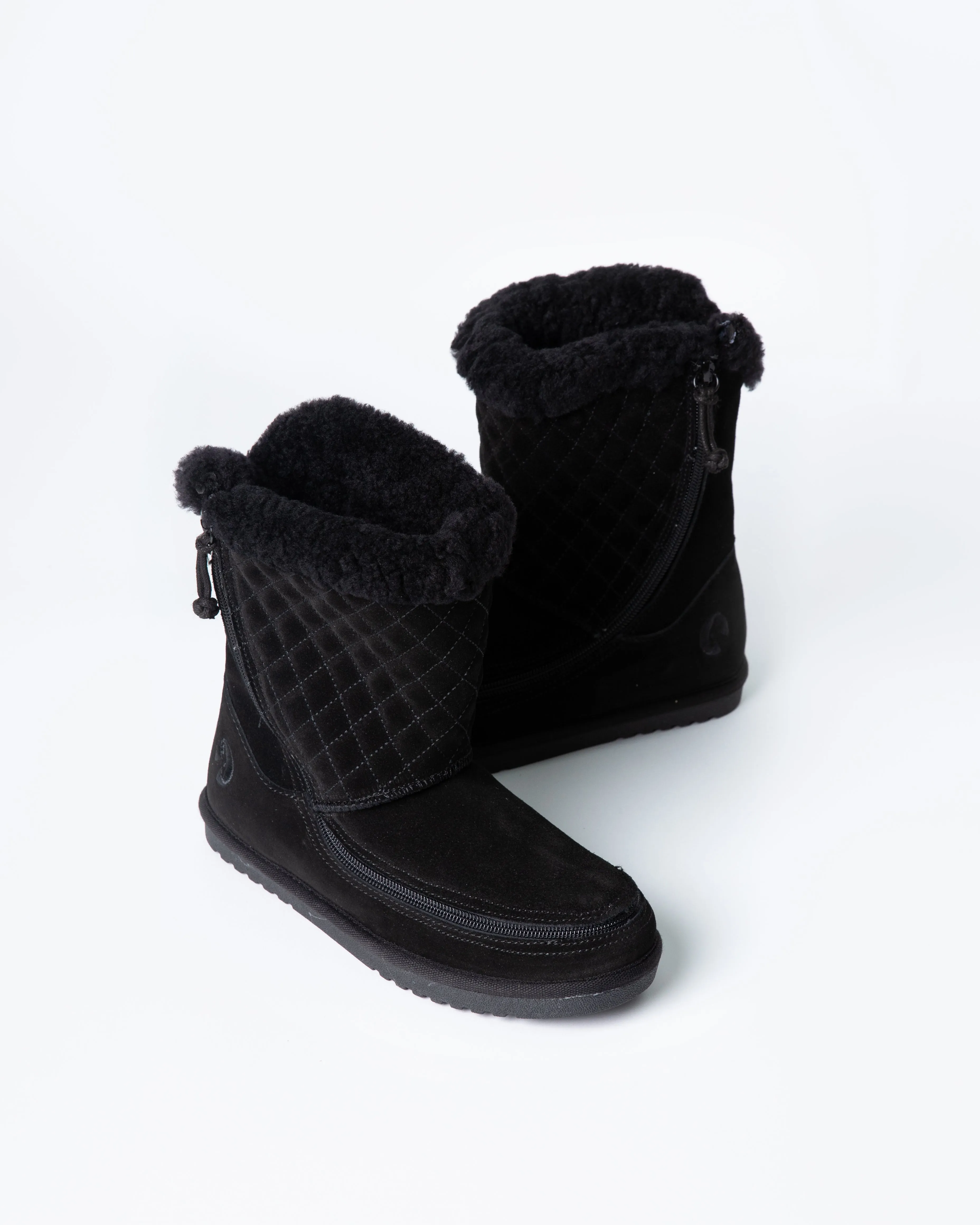 Cozy Boot Lux (Kids) - Black Quilt