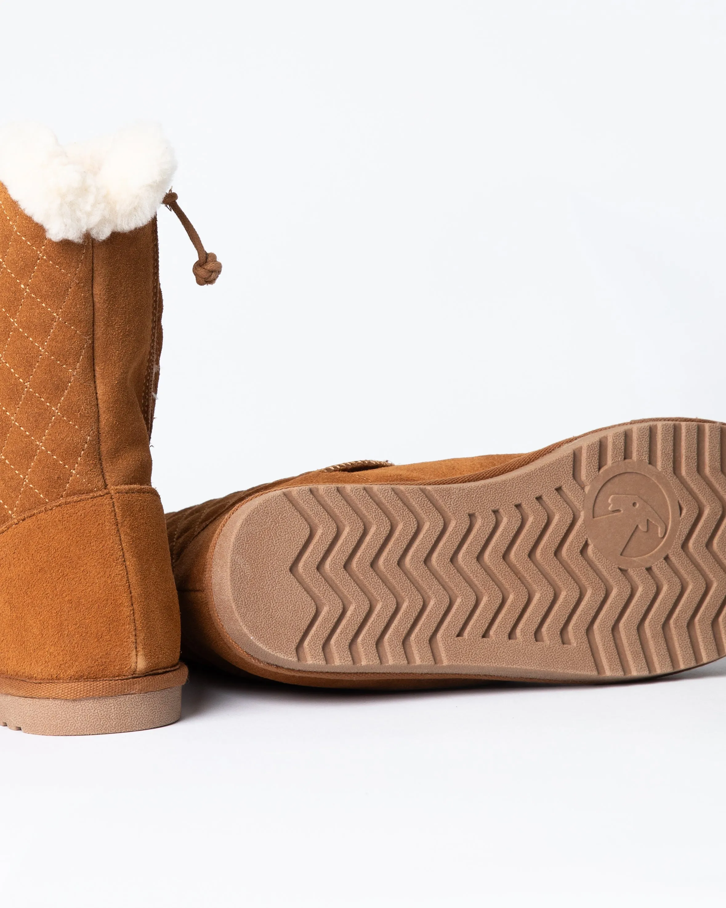 Cozy Boot Lux (Toddler) - Chestnut Quilt