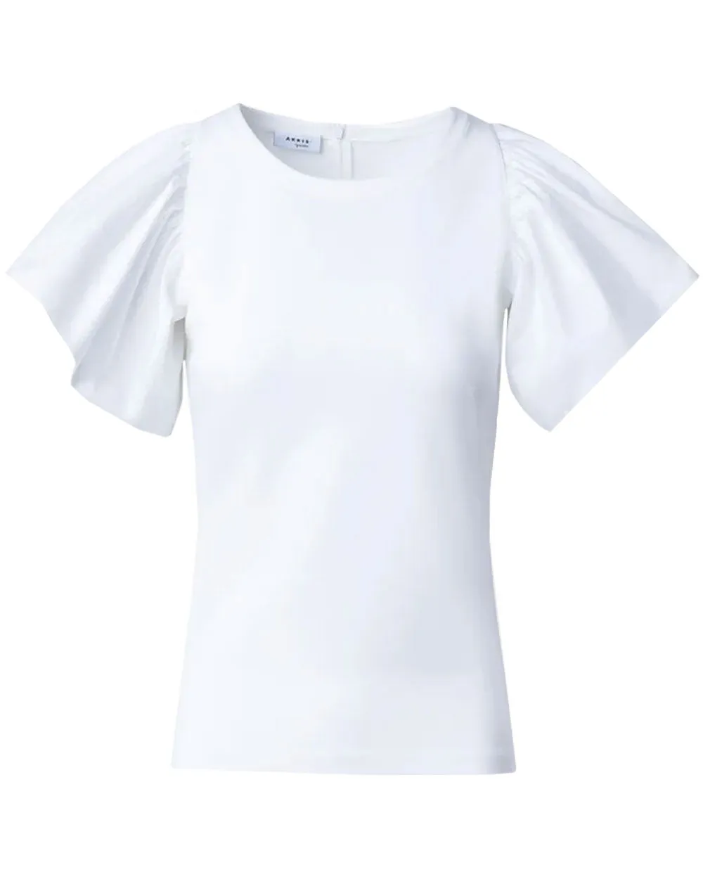 Cream Wing Sleeve Crewneck Tee