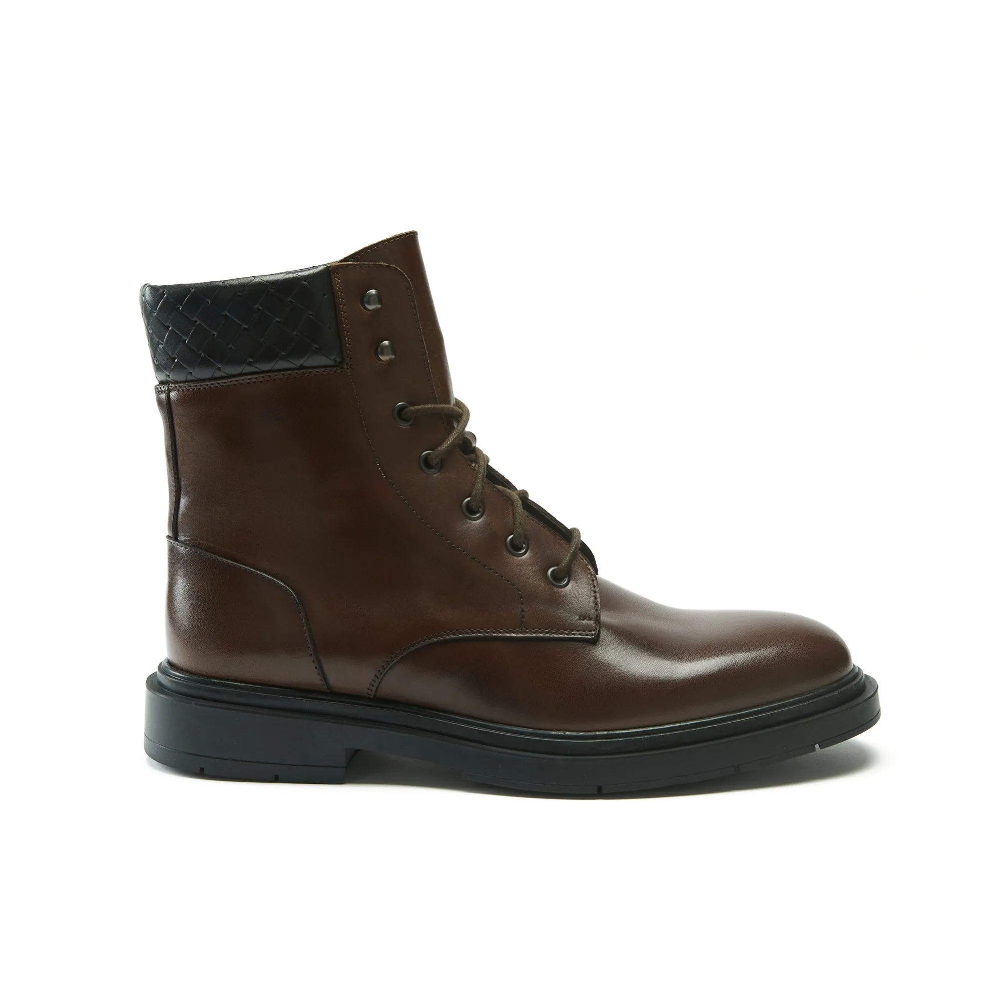 Derby ankle boot mahogany brown