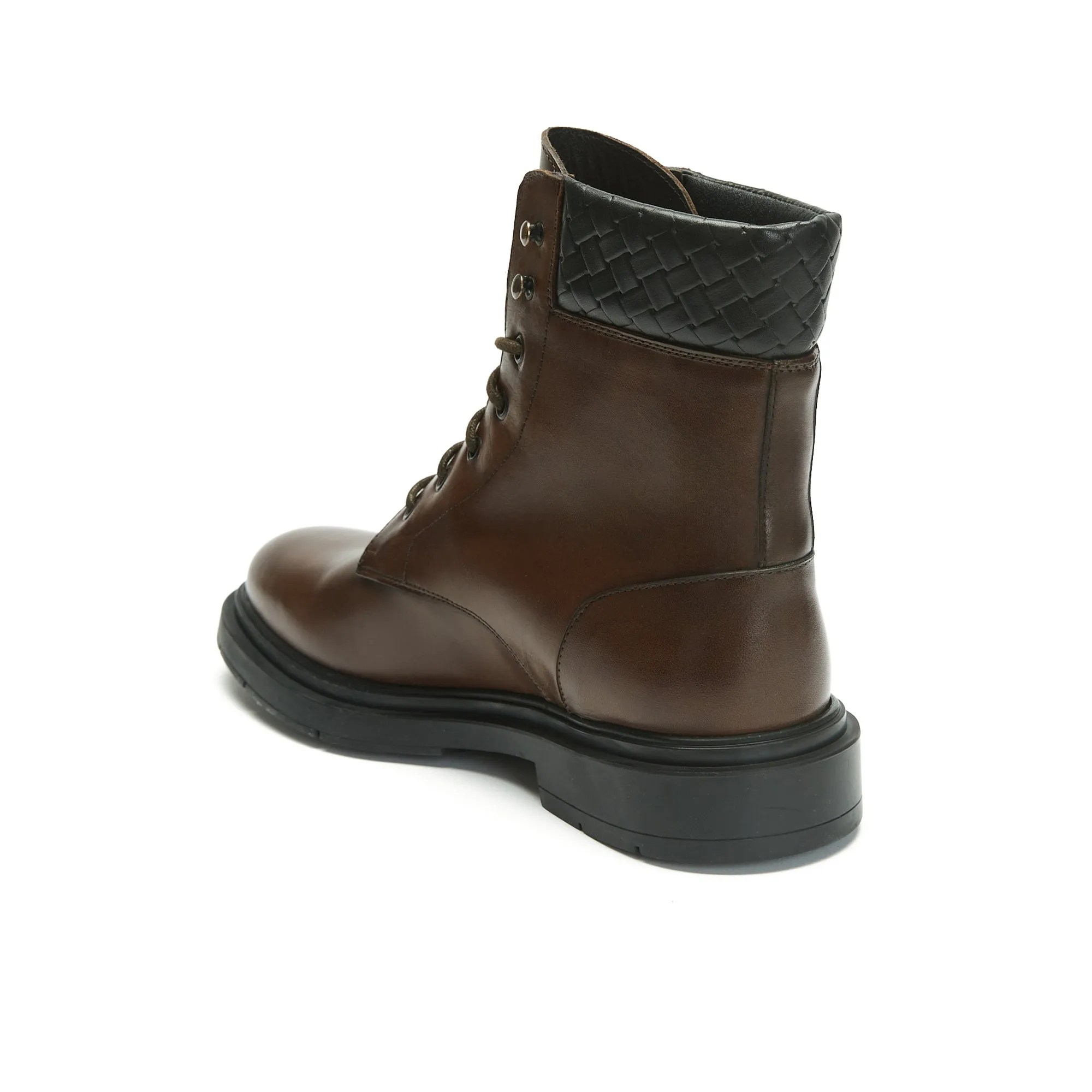 Derby ankle boot mahogany brown