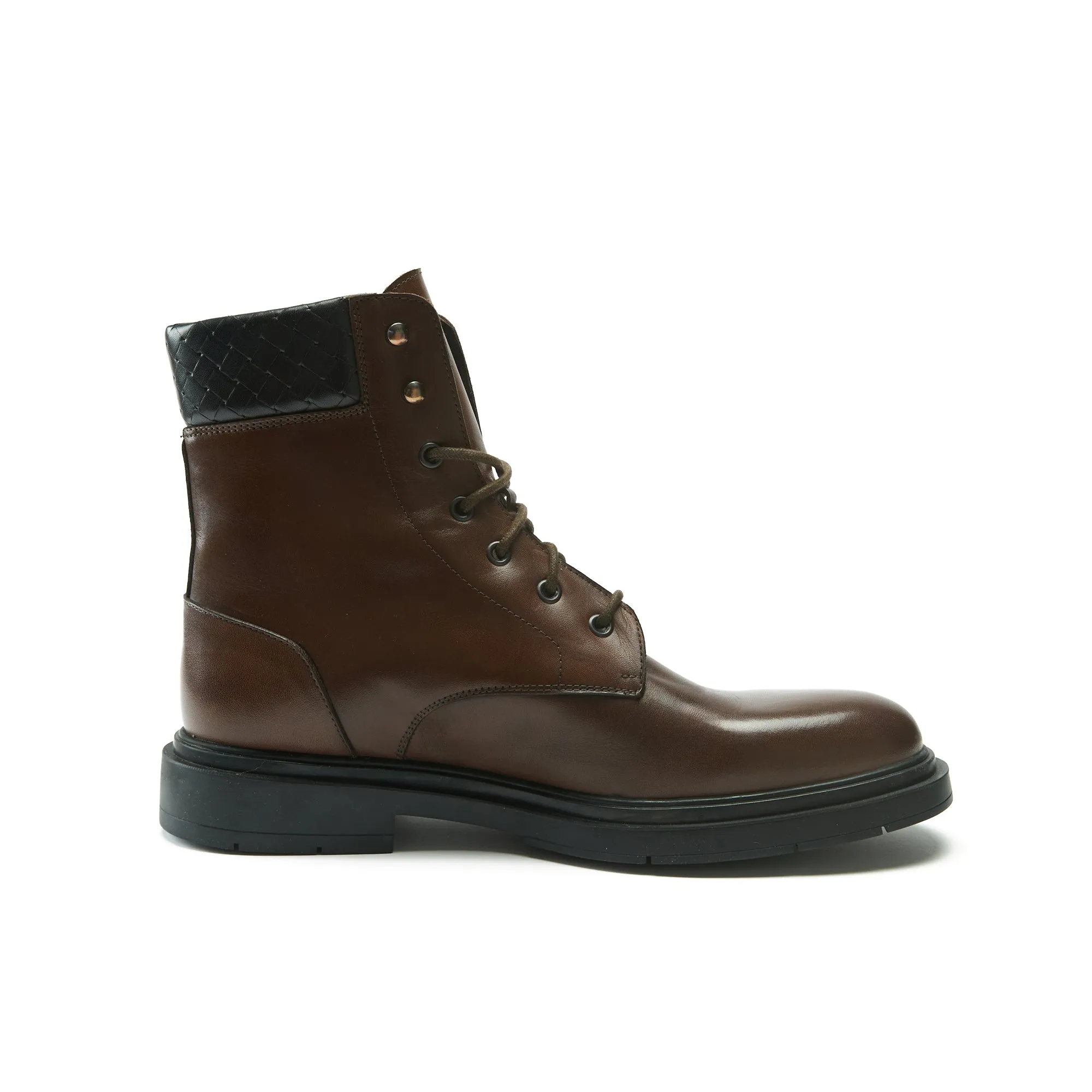 Derby ankle boot mahogany brown