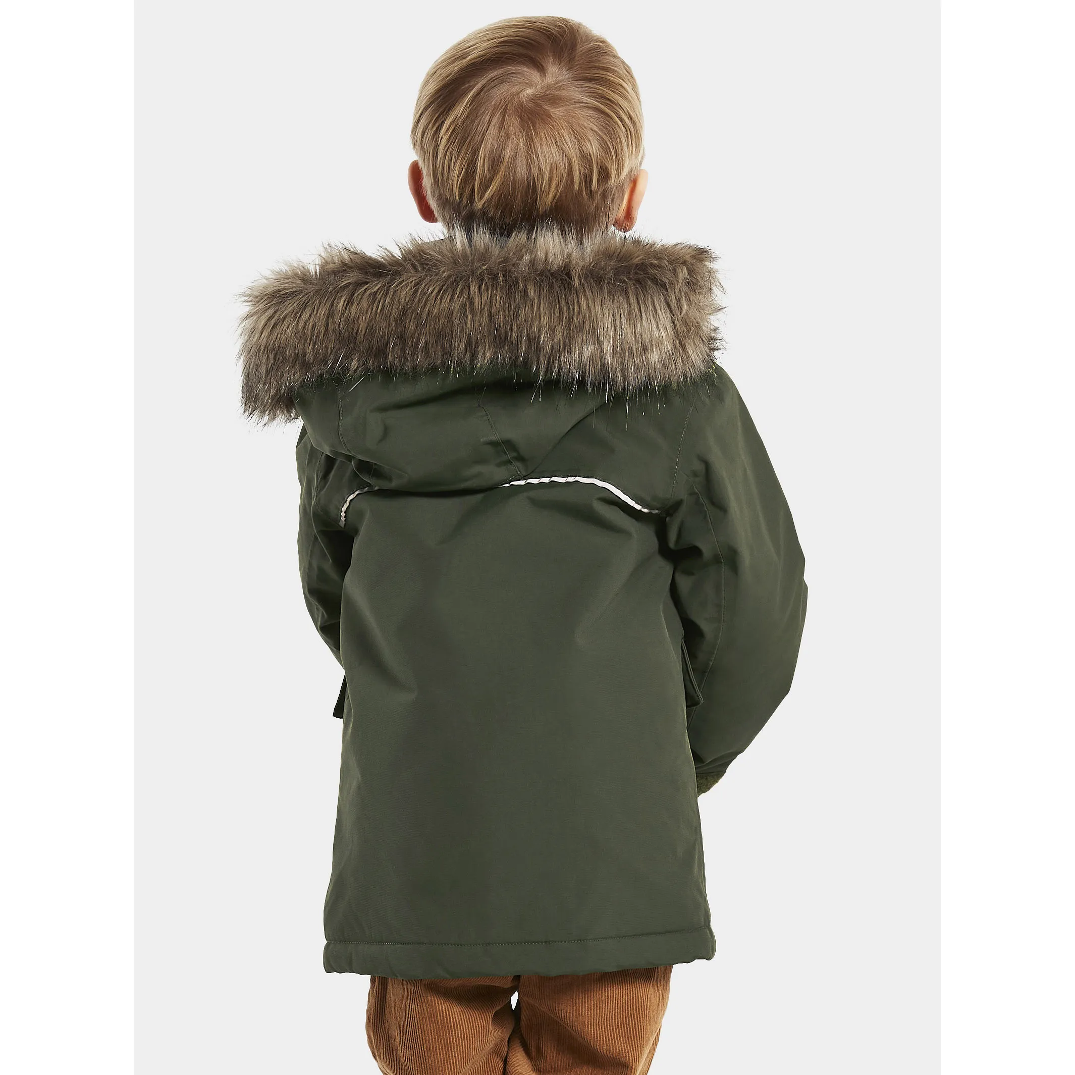 Didriksons Kids' Kure Parka 4 Deep Green | Buy Didriksons Kids' Kure Parka 4 Deep Green here | Outnorth