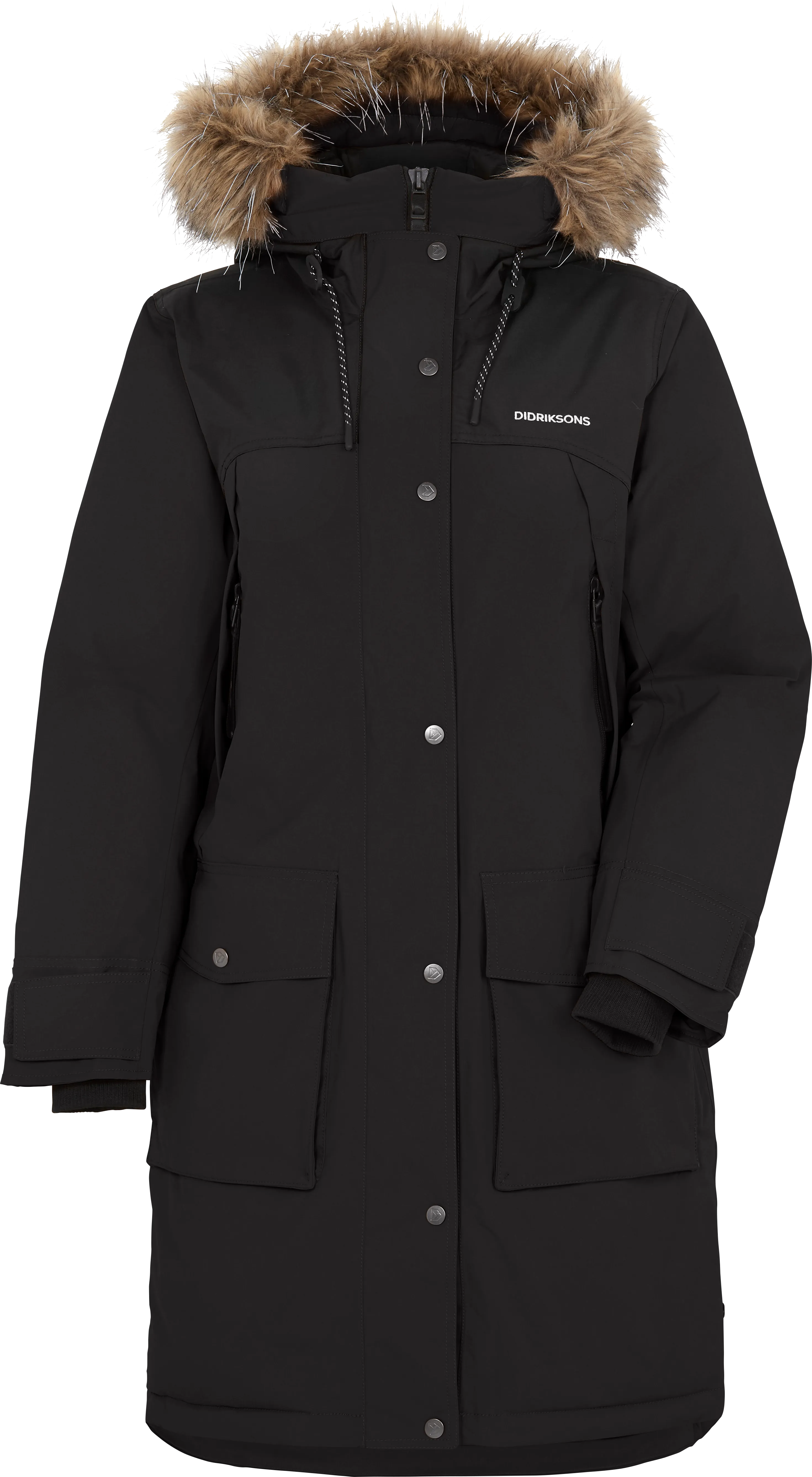 Didriksons Women's Calla Parka 2 Black | Buy Didriksons Women's Calla Parka 2 Black here | Outnorth