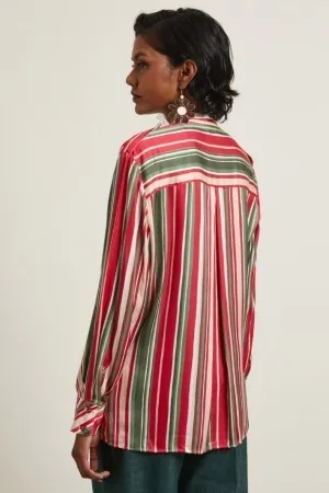 Diffusione Tessile  |Stripes Flower Patterns Casual Style Long Sleeves